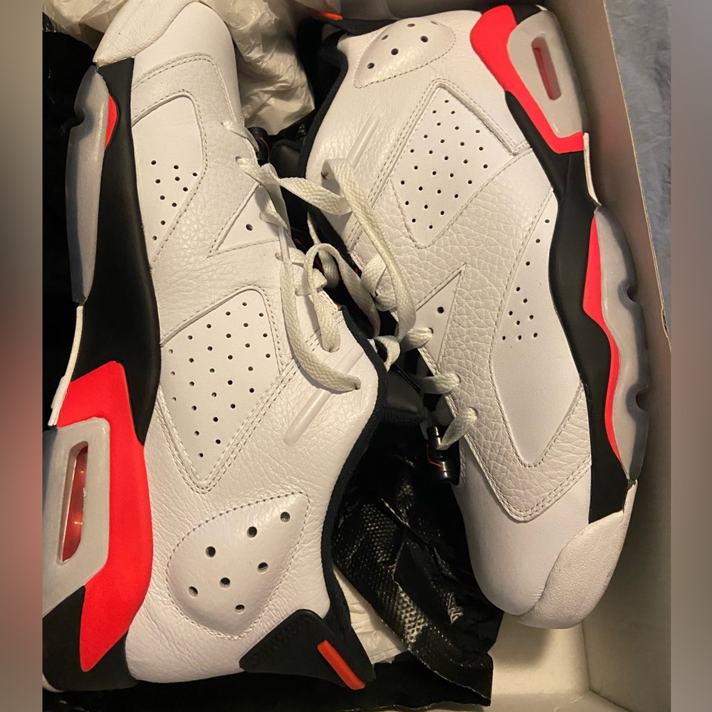 Men's Air Jordan 6 Low White Infrared